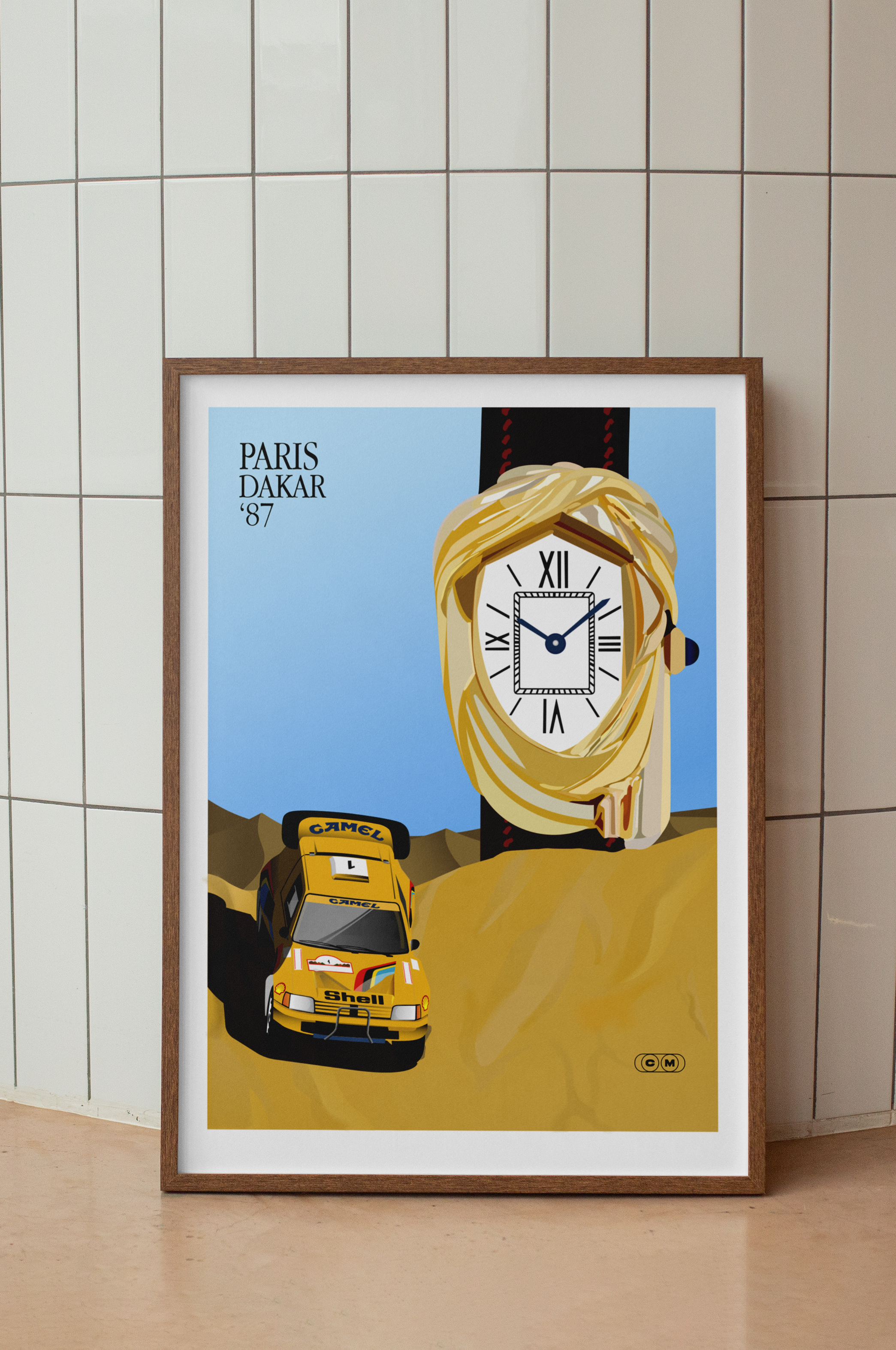 Poster Paris Dakar 87'